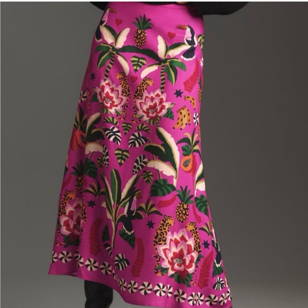 Farm Rio xs Pink Floral Women's Skirt